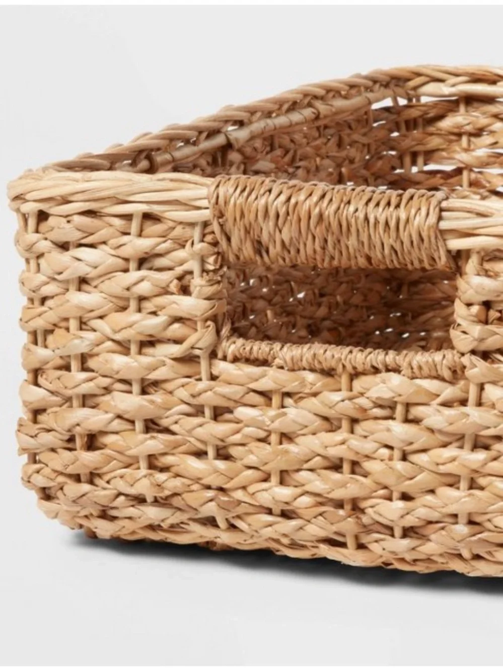 THRESHOLD NWT  Braided Seagrass Folio Bin -17x12